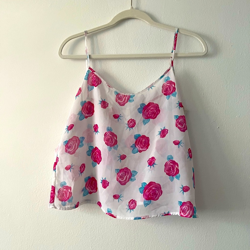 American Apparel Chiffon Tank Top